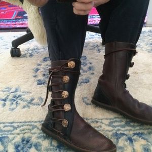 Renaissance Moccasin Boots / Buffalo Leather